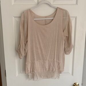 Elegant Cream Women's Top